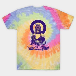 NAMASPRAY GRAFFITI - groovy tie dye buddha T-Shirt